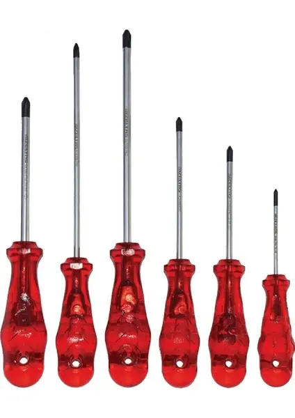 İzeltaş 4120 00 8106 Kraft Seri Yıldız Uçlu Tornavida Seti (6 Parça)