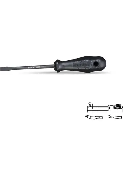 Izeltaş 13000 005116 6X100 Black Line Düz Uçlu Tornavida 5,0 1 Değerlendirme