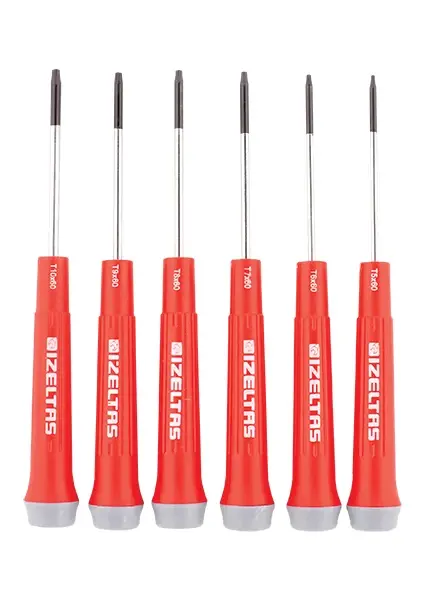 Izeltaş 6 Parça Elektronikçi Tip (Klemens) Torx Uçlu Tornavida - 4530 00 1006