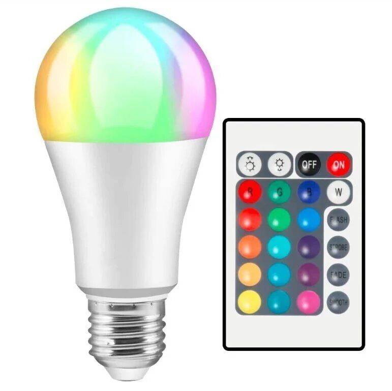 CT-4058 Cata Uzaktan Kumandali Rgb Led Ampul Beyaz Isik