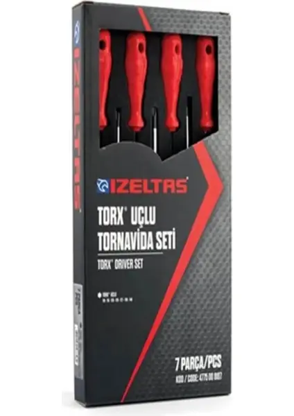 İzeltaş Torx Uçlu Tornavida Takımı (7 Parça) 4775 00 8107