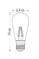 Cata CT-4353 8 Watt Flament Led Ampül Günışığı