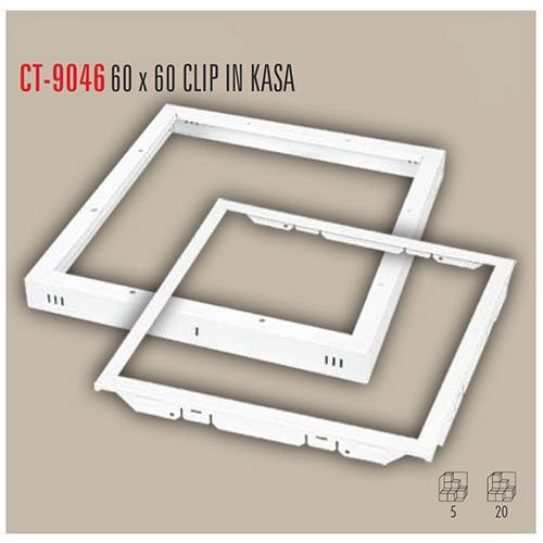 CATA CT 9046 Cata 60X60 Clip İn Led Panel Kasa