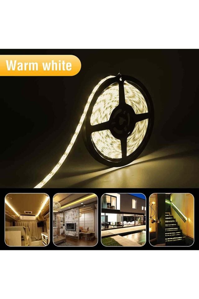 Ct 4537 5 Metre Günışığı Gold Şerit Led İç Mekan Yüksek Lümen