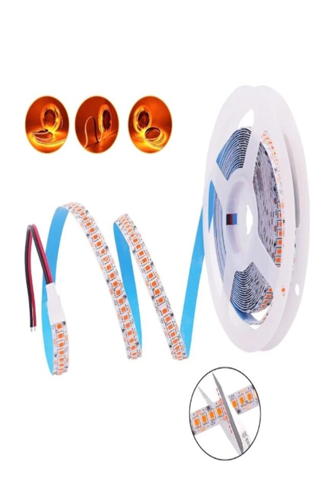 Ct 4538 5 Metre 240 Çipli Gold Led Şerit İç Mekan (Amber)
