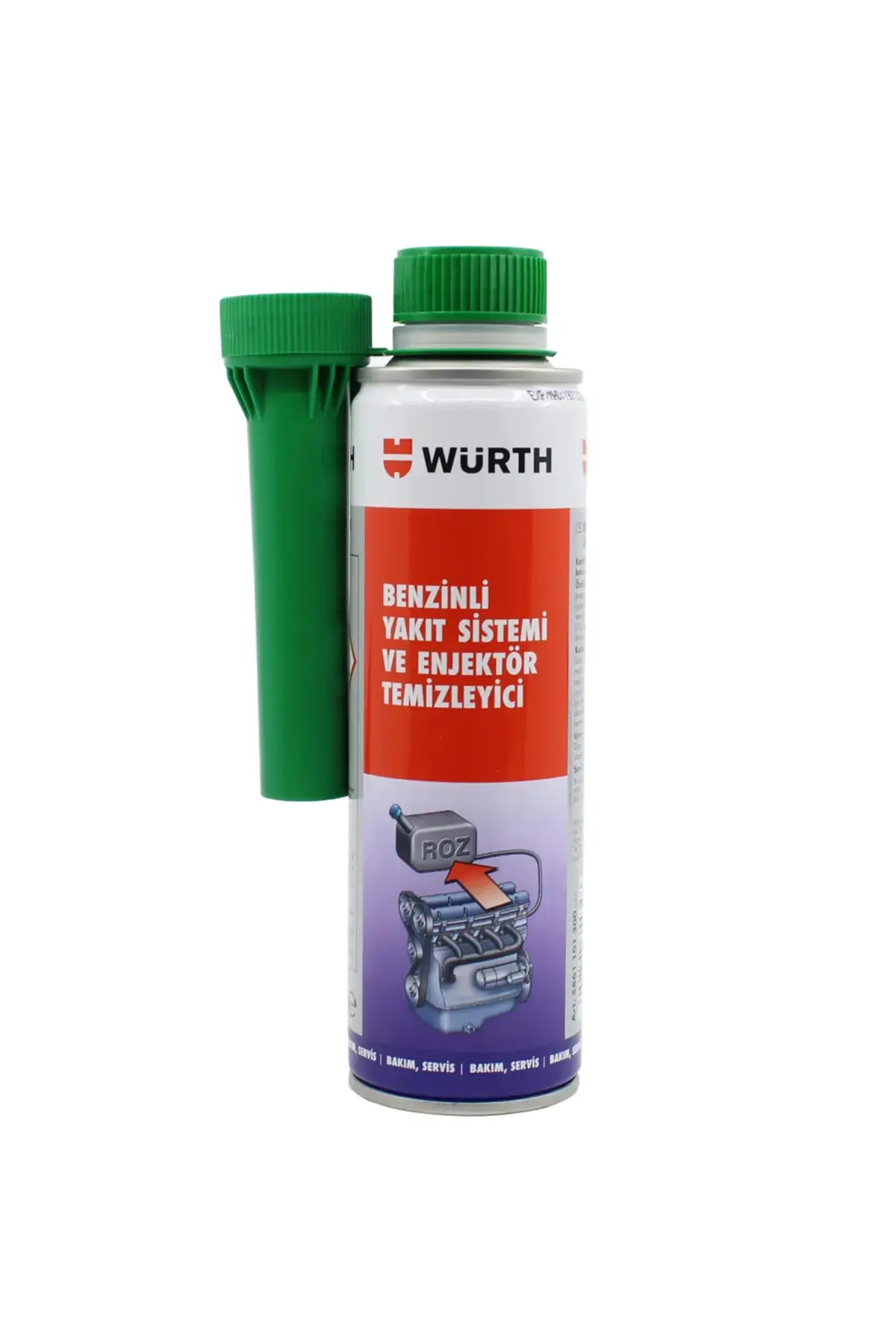 Würth Benzinli Yakıt Sistemi Ve Enjektör Temizleme 300ml
