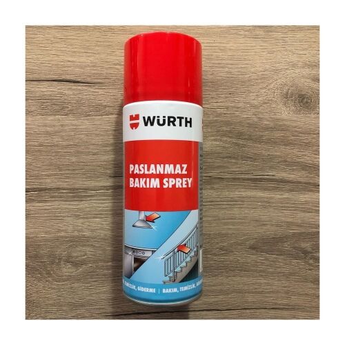 Würth Paslanmaz Çelik İnox Bakım Spreyi Ankastre Parlatıcı Sprey 400 Ml.