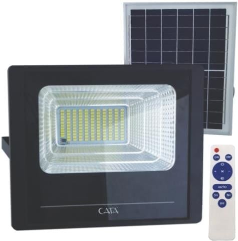 CATA CT 4648 100W Solar Güneş Enerjili Projektör 6400K Beyaz Işık