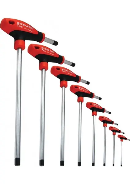 İzeltaş 4920 00 8108 T Tipi Allen Anahtar Takımı (8 Parça)