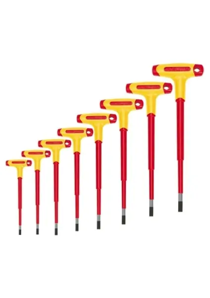 Izeltaş 13000 008092 1000V Izoleli T Tipi 8’li Allen Anahtar Takımı
