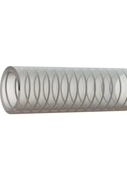 Şeffaf Çelik Telli Emiş Hortumu 3/4''