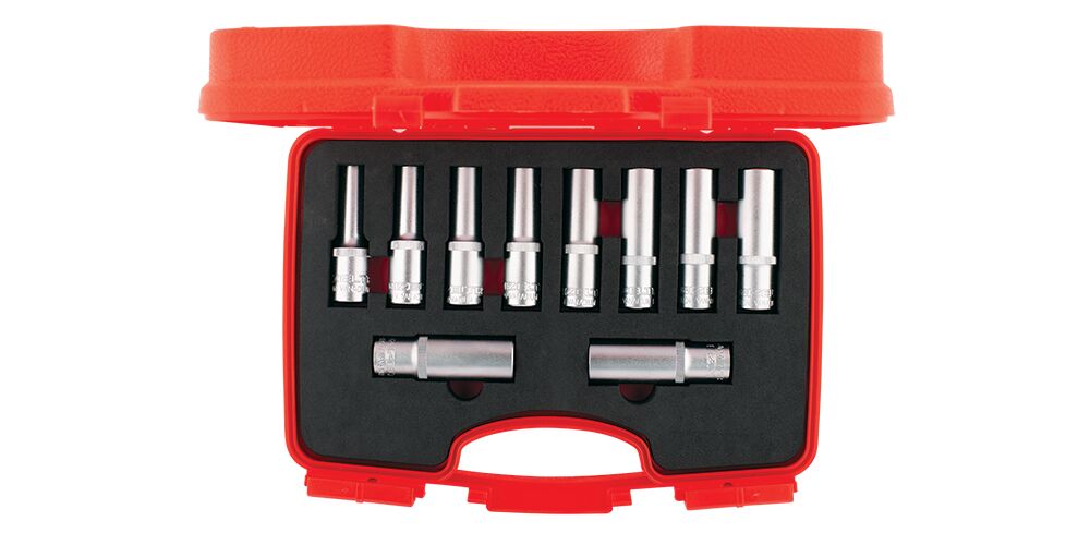1/2” Altı Köşe Derin Lokma Anahtar Takımı (10 parça mm)