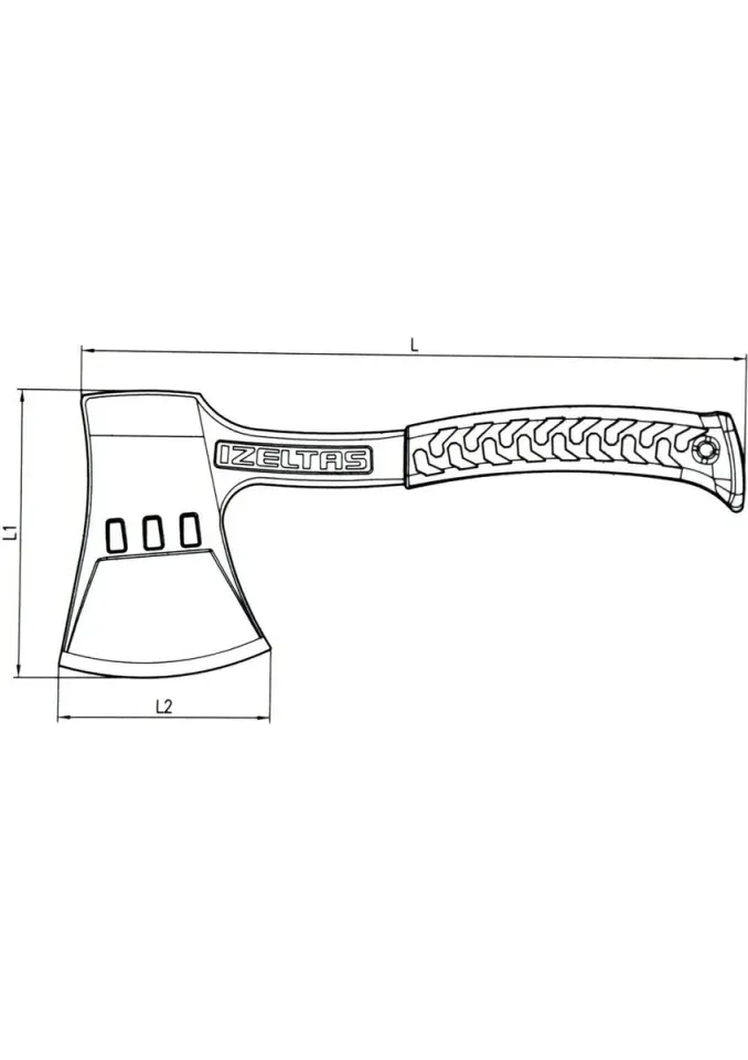 Izeltaş Çelik Kamp Baltası 600 gr 13000 005248