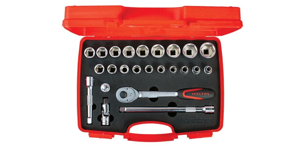 1/2” Altı Köşe Lokma Anahtar Takımı (24 Parça, mm)