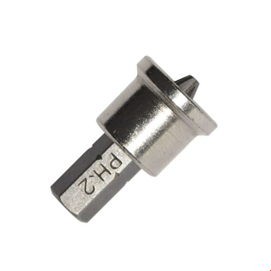 Şapkalı Alçıpan Vidalama Bits Ucu Yıldız PH2  Çeliği Uç