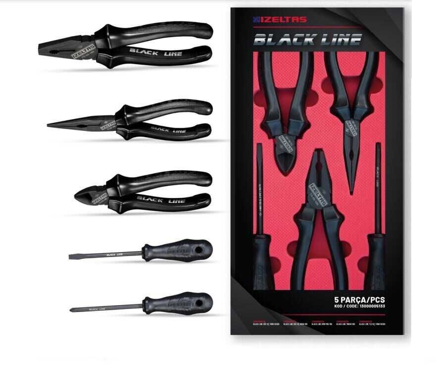 Black Line Set (5 Parça)