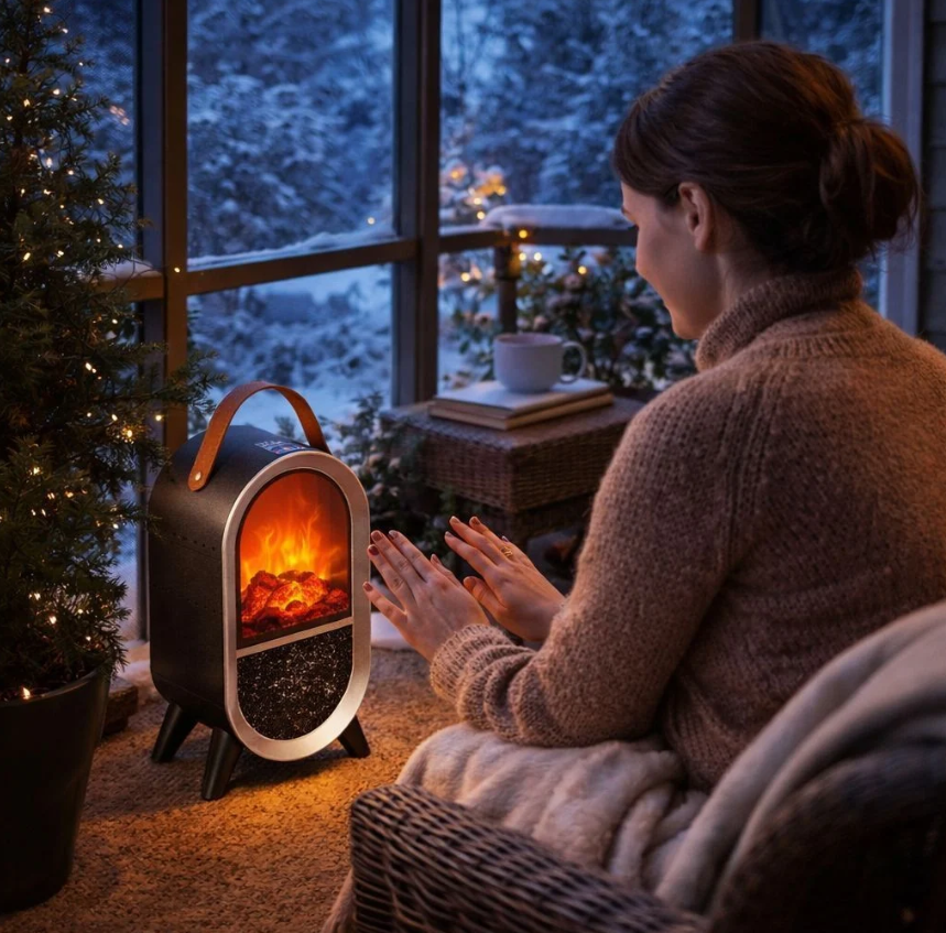 Cata Uludağ Taşınabilir Şömine Isıtıcı CT-6055