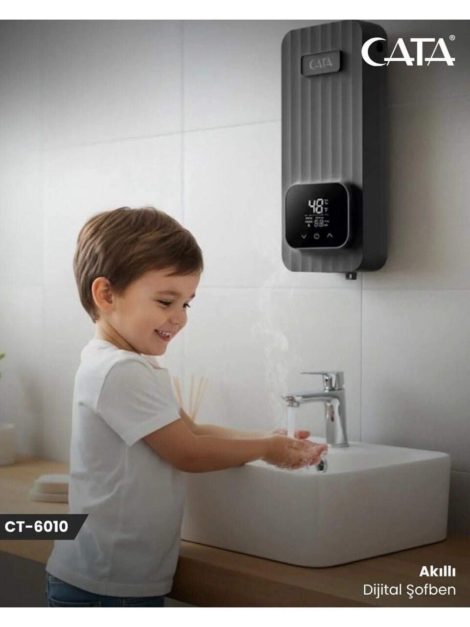 Cata Akıllı Dijital Şofben 5500W CT-6010