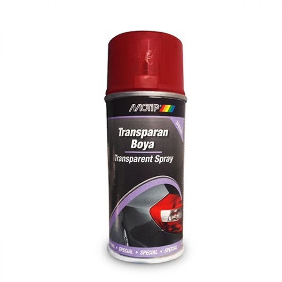 Motip Stop Boyası Transparan Kırmızı 400 ML