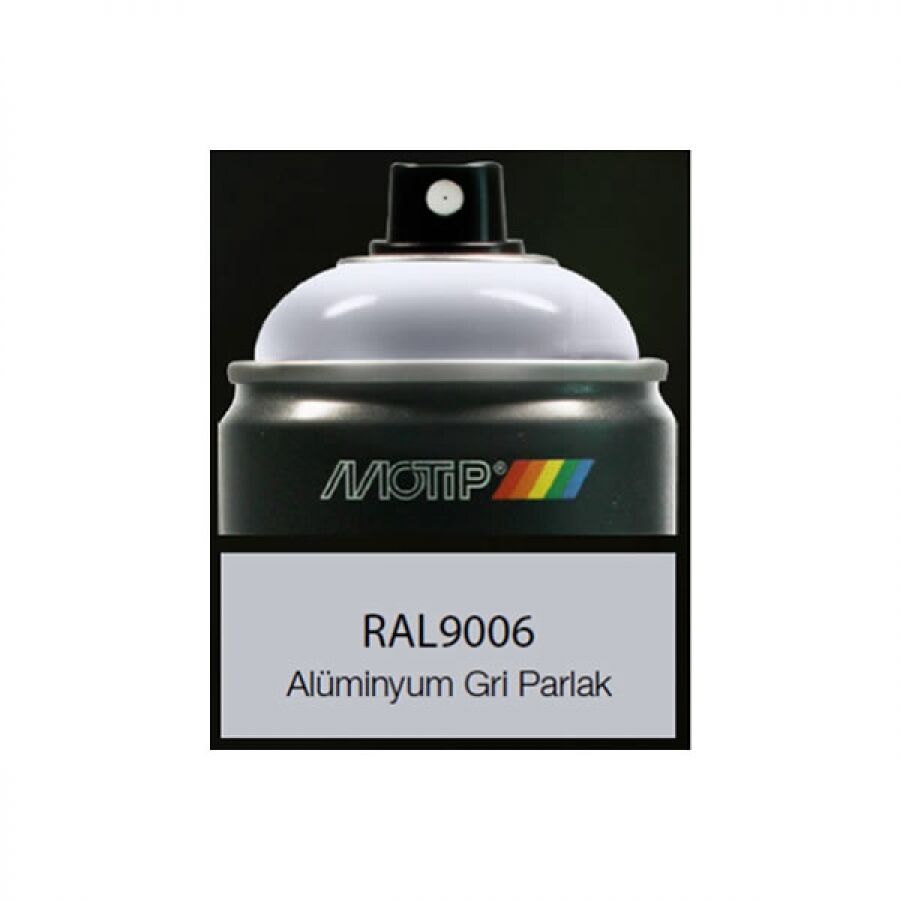 Motip Carat RAL9006 Alüminyum Gri Parlak Sprey Boya 400 ml