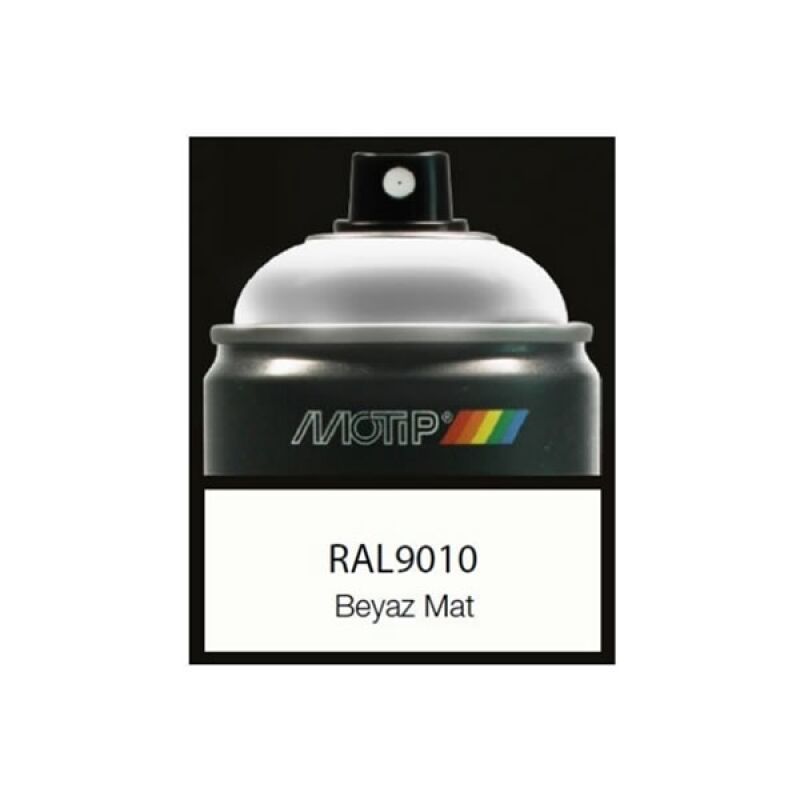 Motip Carat RAL9010M Beyaz Mat Sprey Boya 400 ml