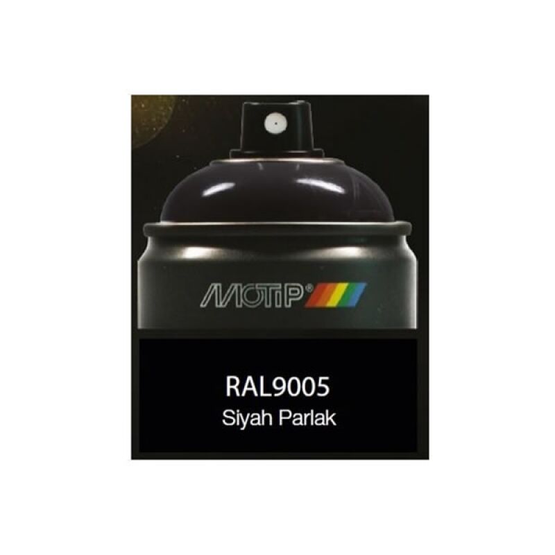 Motip Carat RAL9005 Parlak Siyah Sprey Boya 400 ML