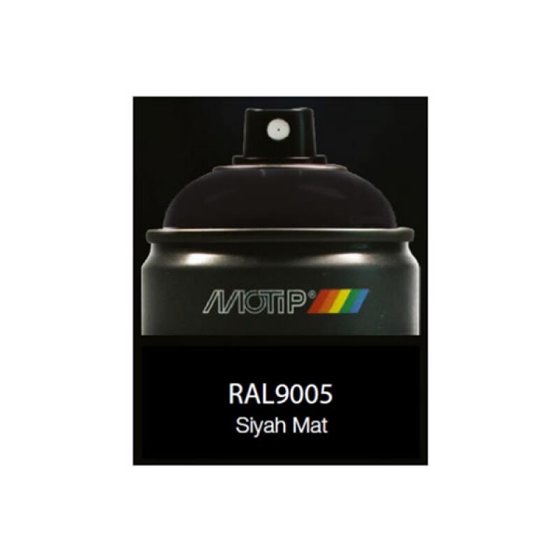 Motip Carat RAL9005M Mat Siyah Sprey Boya 400 ml