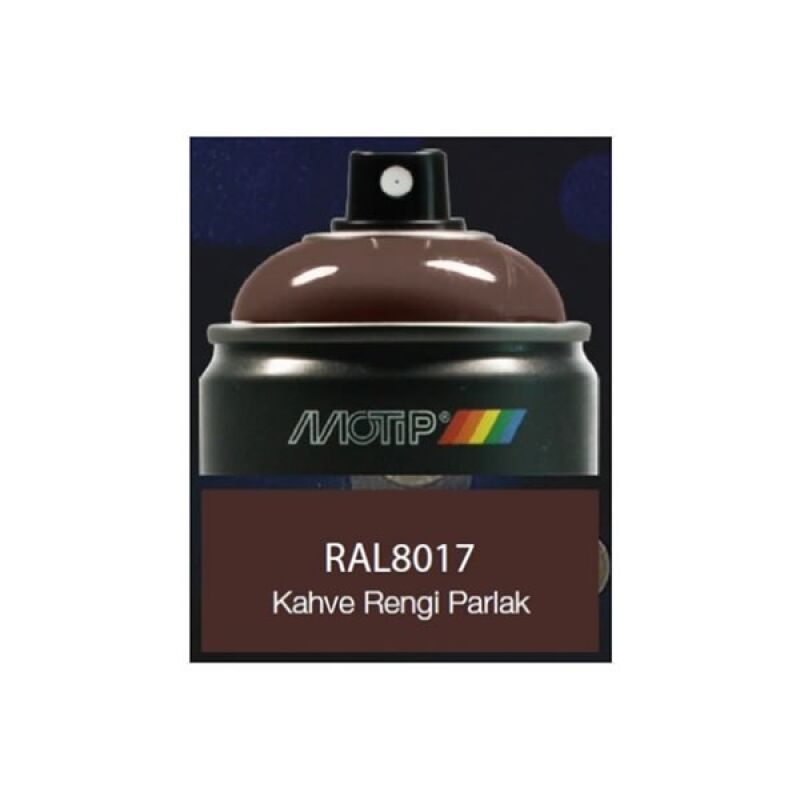 Motip Carat RAL 8017 Kahverengi Parlak Sprey Boya 400 ml
