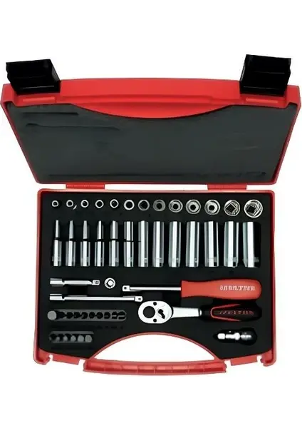 Izeltaş 14000 005131 1/4” Altı Köşe Lokma Anahtar ve Bits Set (48 Parça, Mm)