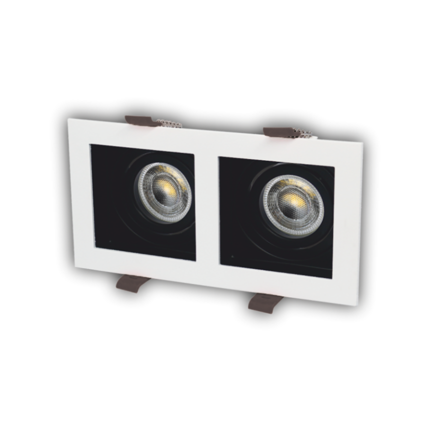 CATA CT 5227 İkili Beyaz (Siyah) Spot Kasası