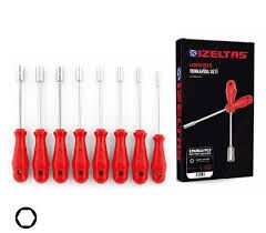 Lokma Uçlu Tornavida Takımı (8 Parça, mm)