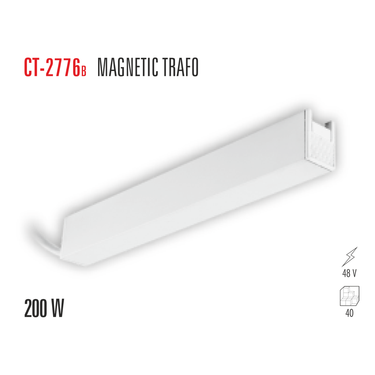 CATA CT 2776 200W Magnetıc Trafo Beyaz Kasa