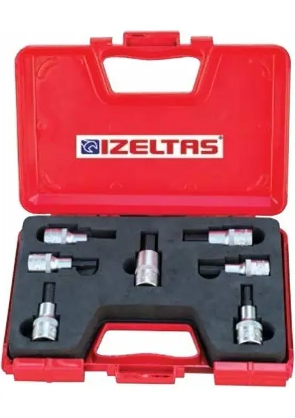 Izeltaş 1113 00 1107 1/2” Lokmalı Allen Uç Takımı (60 Mm, 7 Parça)