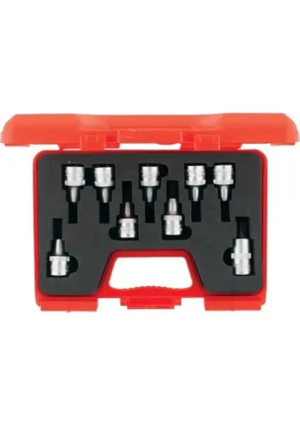 1113 00 6009 1/2'' Lokmalı Star (Torx®) Uç Takımı 9 Parça