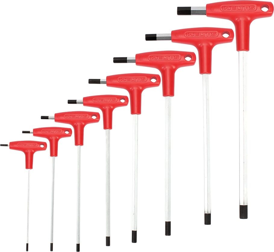 T Tipi Allen Anahtar Takımı (8 Parça, mm)